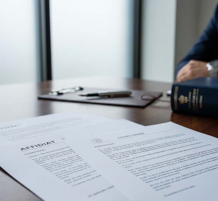 Law books and judge's gavel symbolising Punjabi legal and court documents