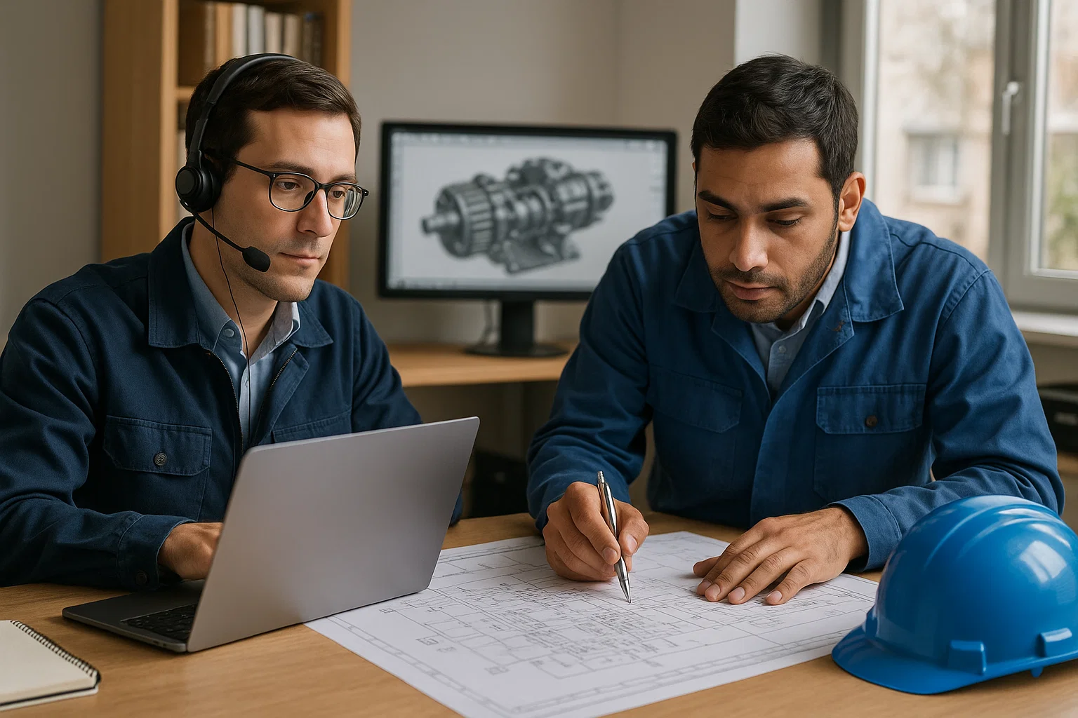 Manual translation workshop — factory documentation